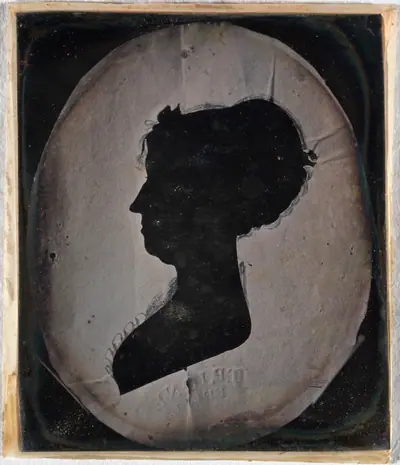 [Paper Silhouette Portrait of a Woman]