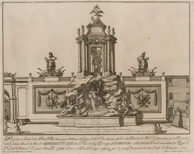 The Prima Macchina for the Chinea of 1724: The Temple of Virtue