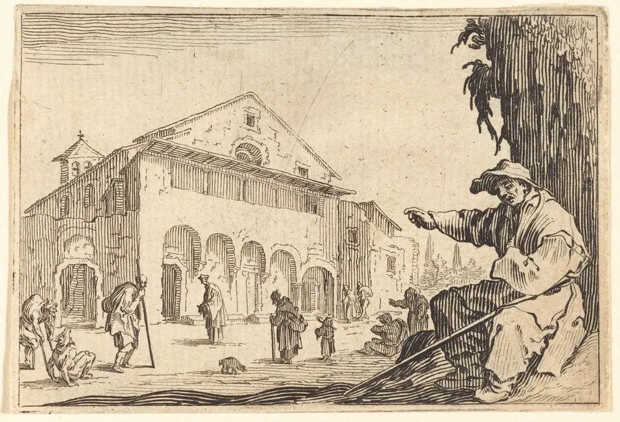 Almshouse by Jacques Callot
