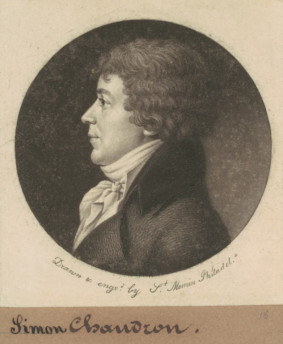Jean Simon Chaudron by Charles B. J. Févret de Saint-Mémin