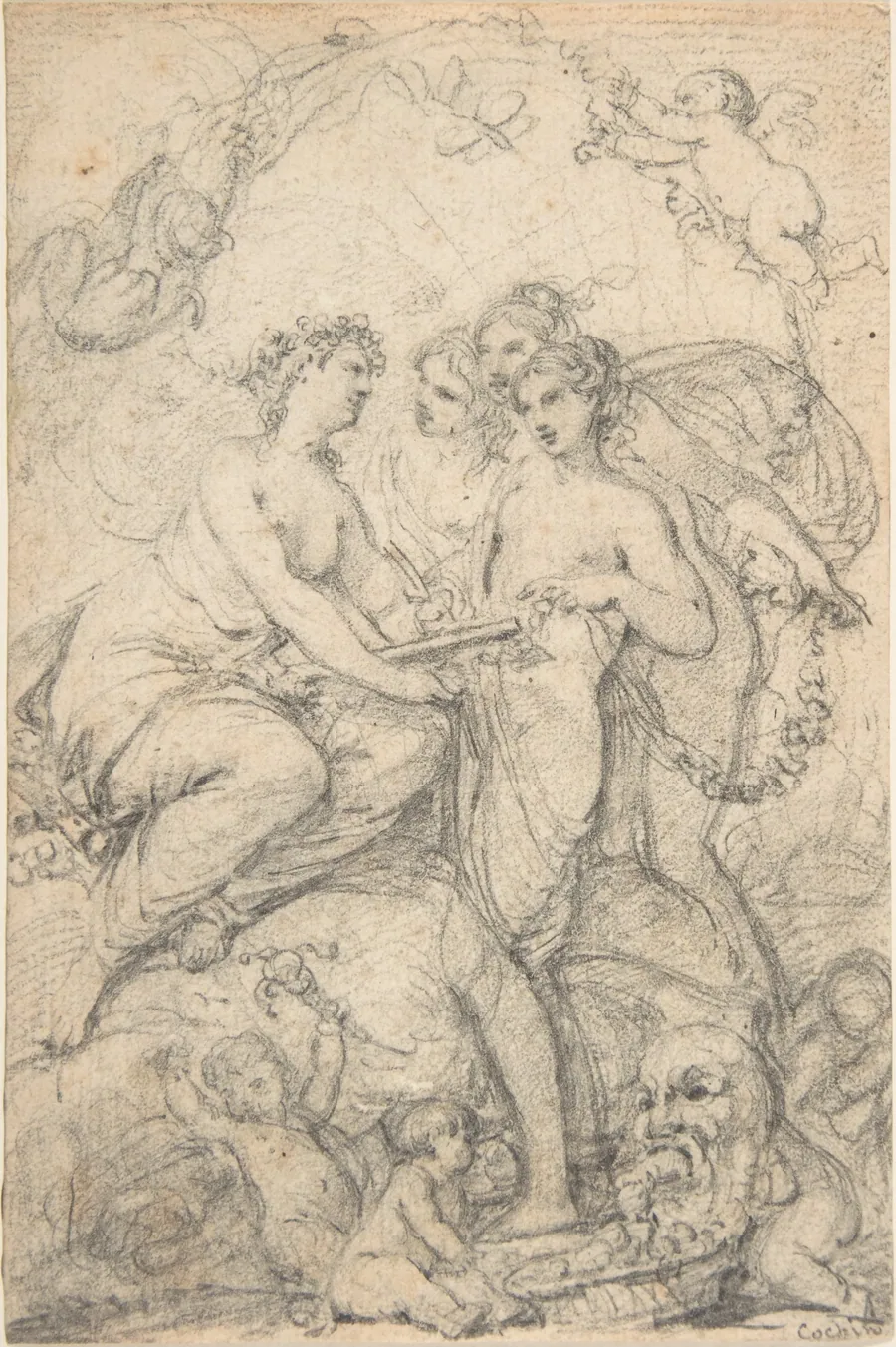Design for a Book Illustration by Charles Nicolas Cochin II