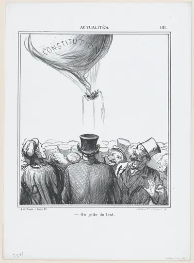 Away with the ballast!, from 'News of the day,' published in "Le Charivari"