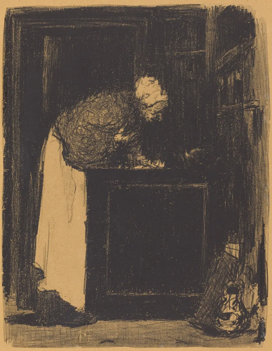 Old Woman at a Stove (Vielle Femme au Fourneau) by Edouard Vuillard