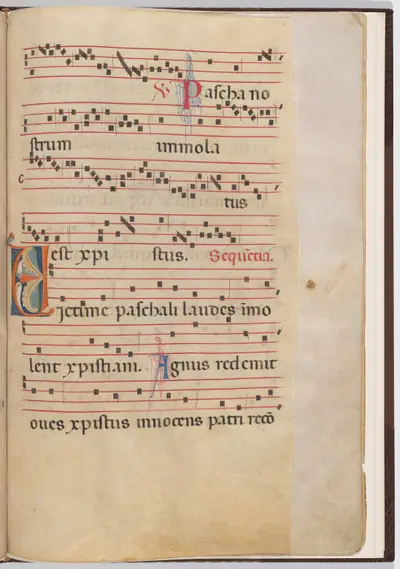 Leaf 6 from an antiphonal fragment