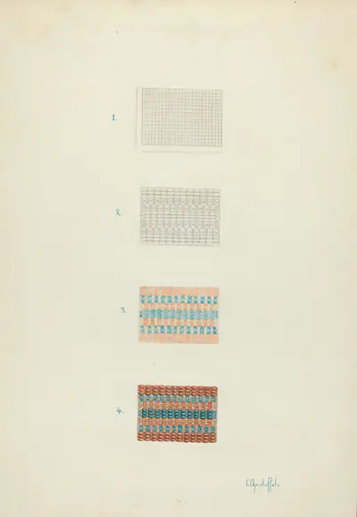 Detail of Coverlet: Technique Demonstration