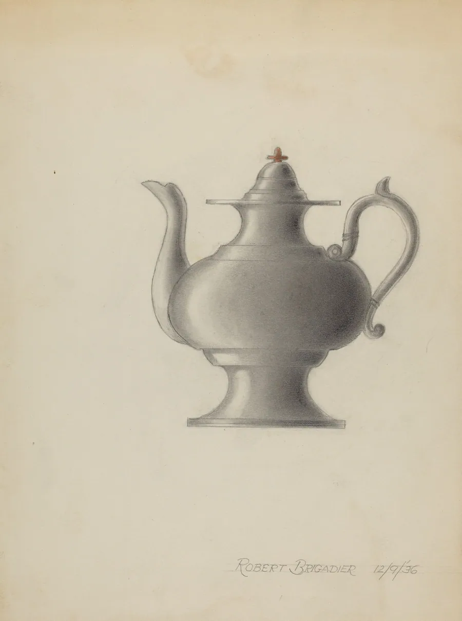 Pewter Teapot by Robert Brigadier