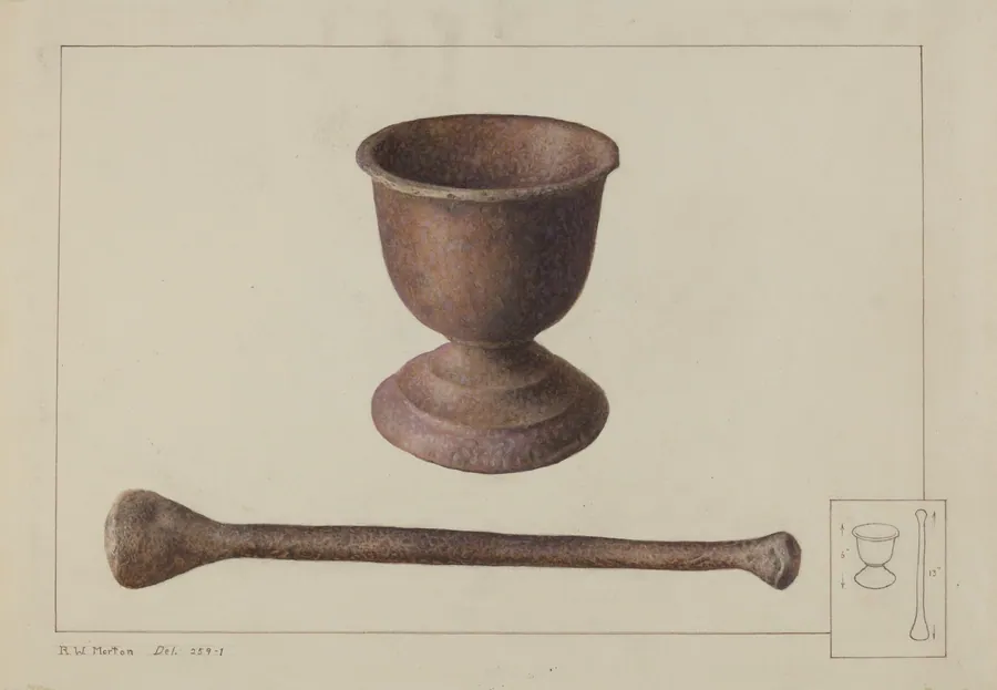 Mortar and Pestle by Ralph Morton