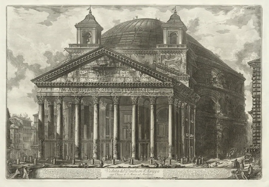 Views of Rome:  The Pantheon by Giovanni Battista Piranesi