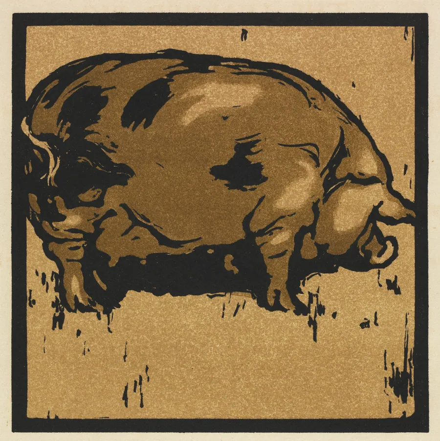 The Square Book of Animals: The Learned Pig by William Nicholson