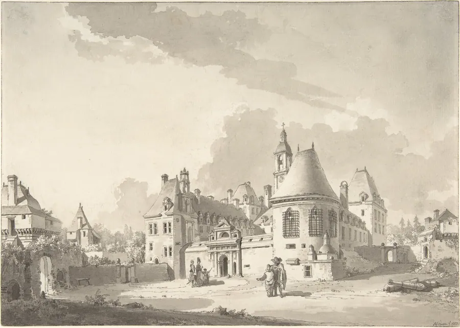 Le château de Kerjean by Louis François Cassas
