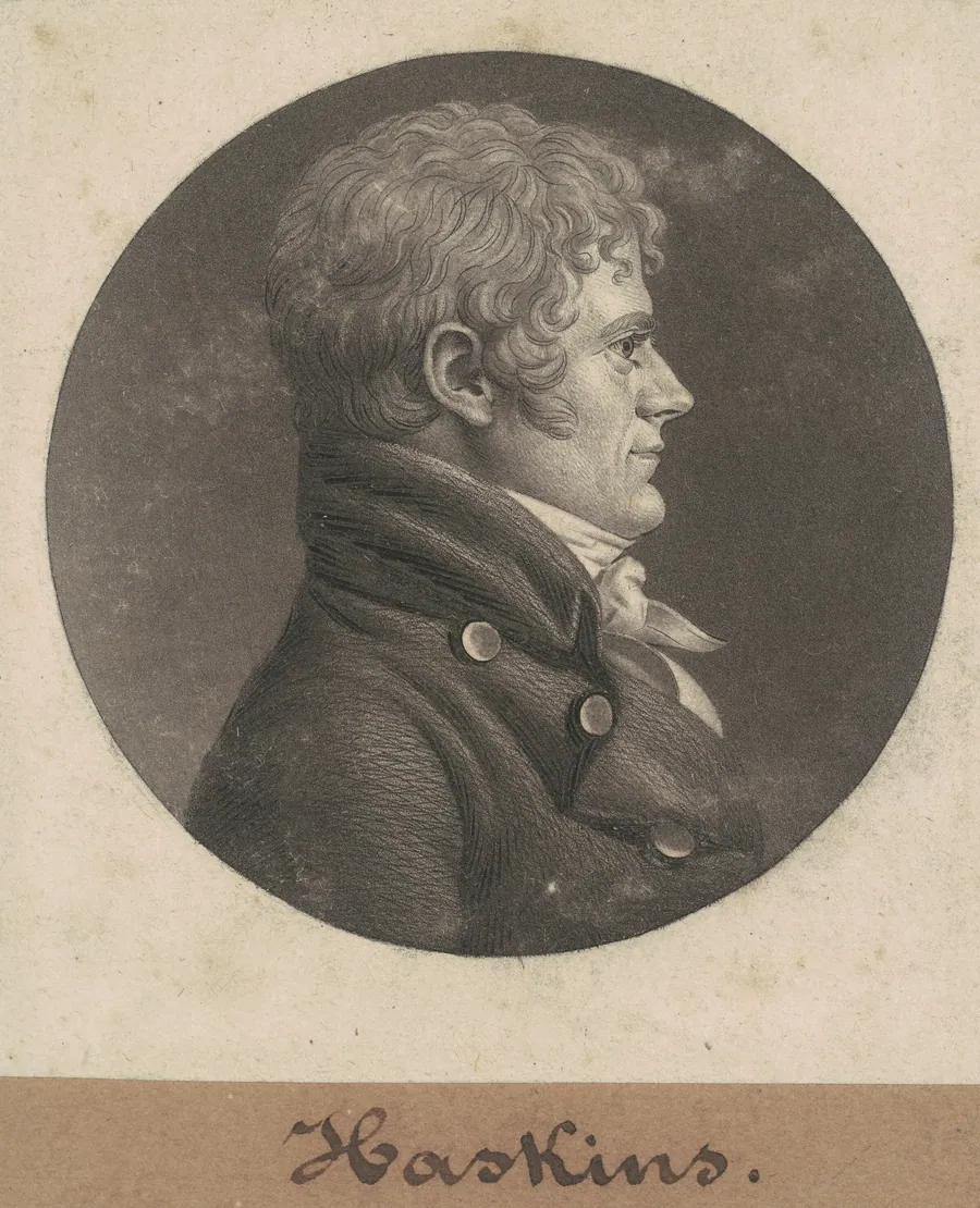 Joseph Haskins by Charles B. J. Févret de Saint-Mémin