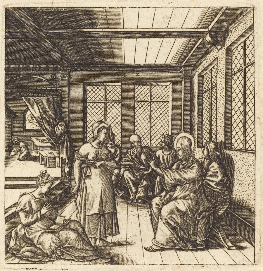 Christ in the House of Mary and Martha by Léonard Gaultier