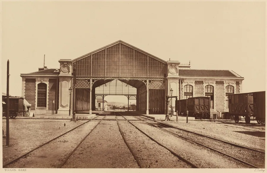 Toulon, Gare (Toulon, Train Station) by Édouard-Denis Baldus