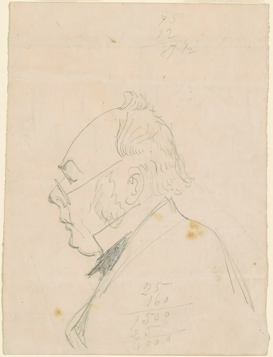 Profile of a Man by Emanuel Gottlieb Leutze