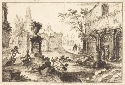 Architectural Fantasy with Roman Ruins
