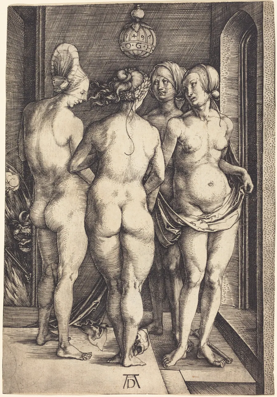 Four Naked Women by Albrecht Dürer