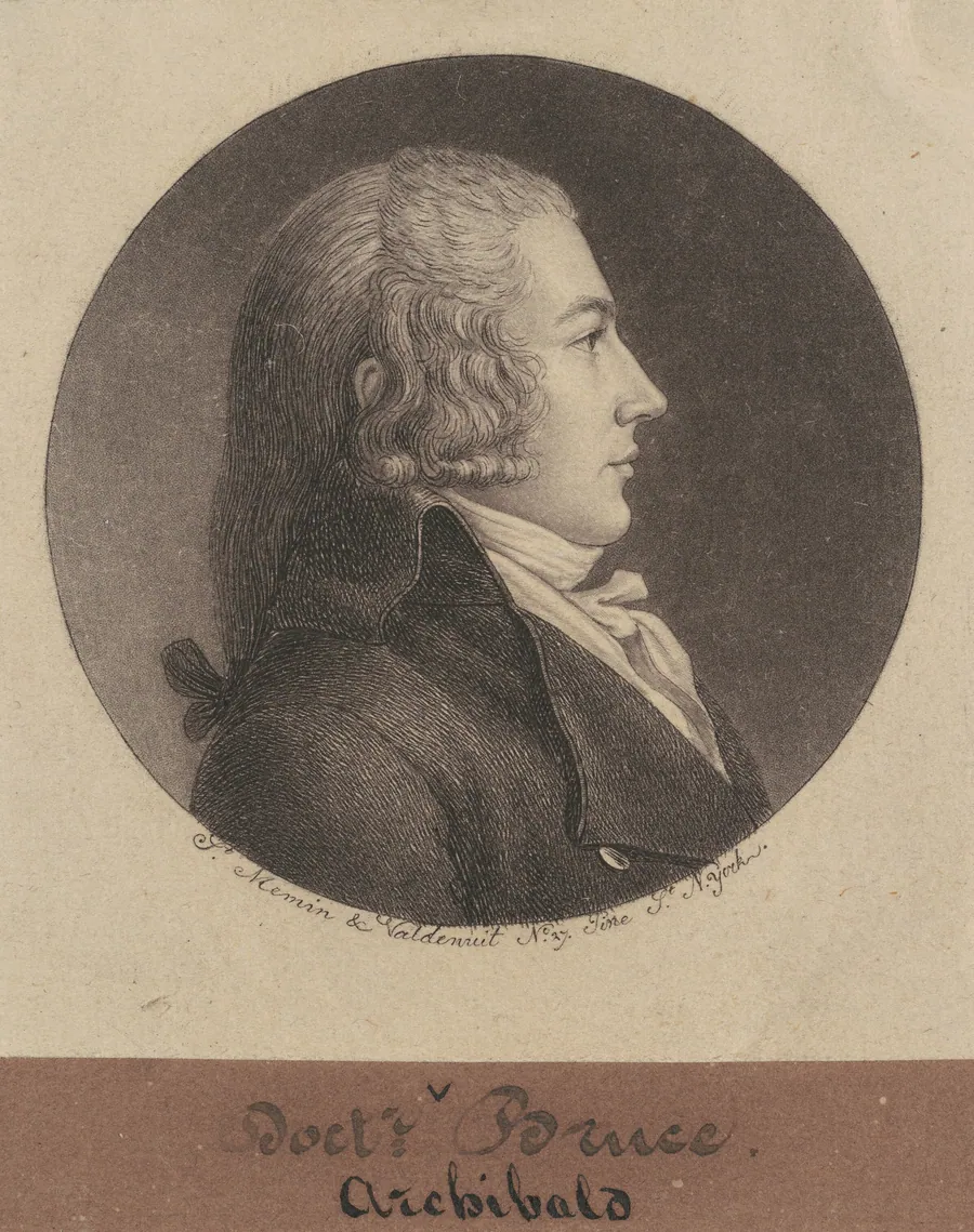 Archibald Bruce by Charles B. J. Févret de Saint-Mémin