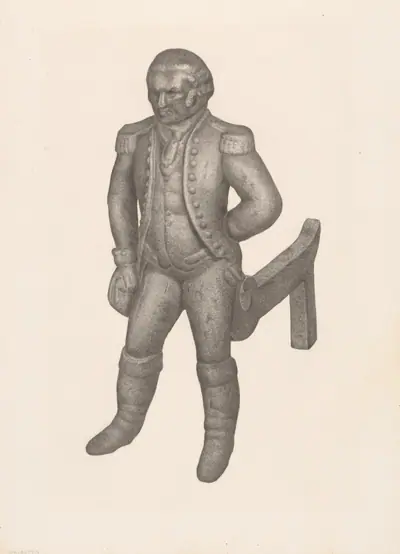 Cast Iron Andiron
