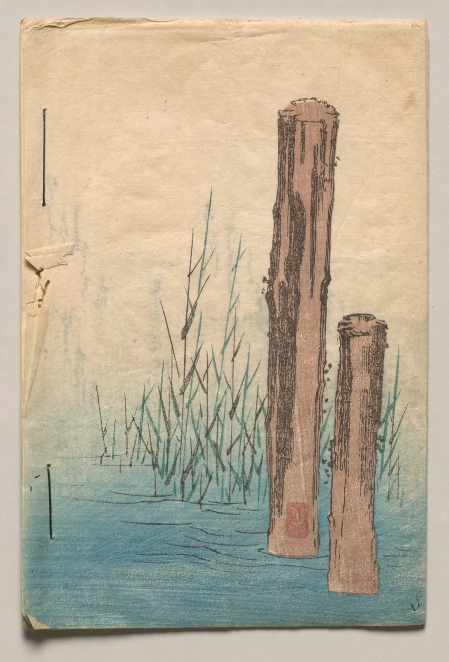 Back cover from Verses for Winter and Spring by Utagawa Hiroshige