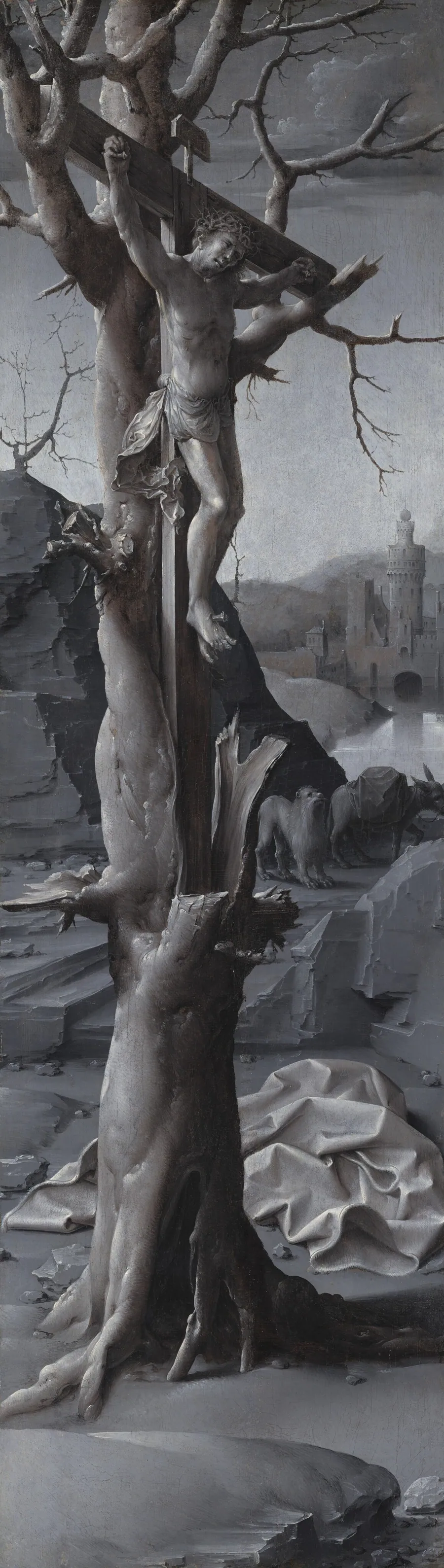 Saint Jerome Penitent [left panel] by Jan Gossaert
