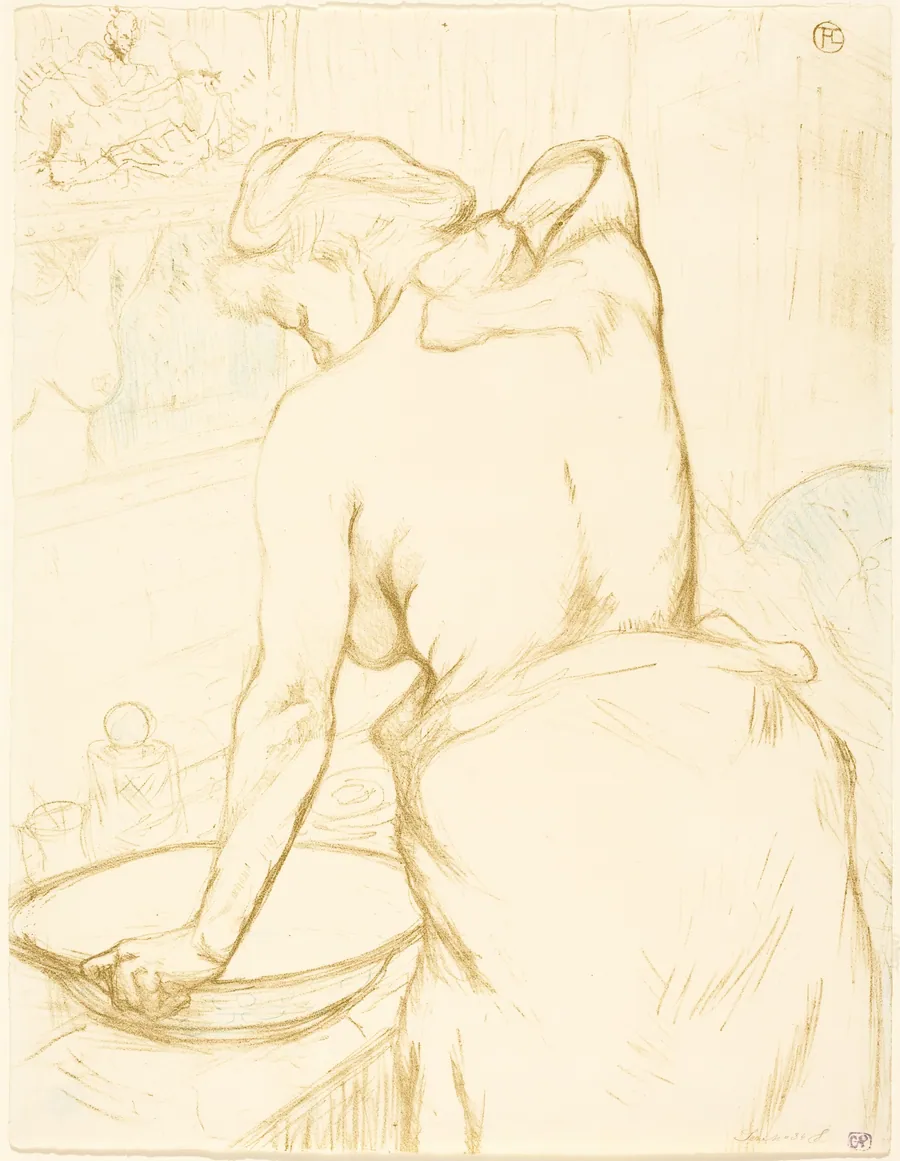 Woman Washing Herself (Femme qui se lave) by Henri de Toulouse-Lautrec