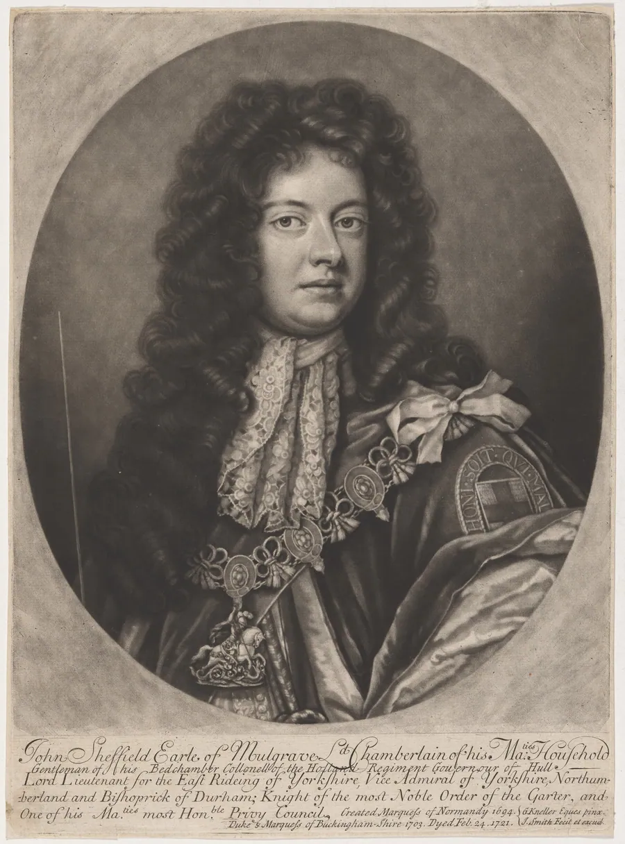 John Sheffield, Third Earl of Mulgrave, FirstDuke of Buckinghamshire by John Smith