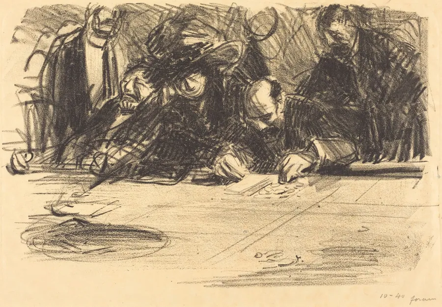 A la table de jeu (At the Gambling Table) by Jean-Louis Forain