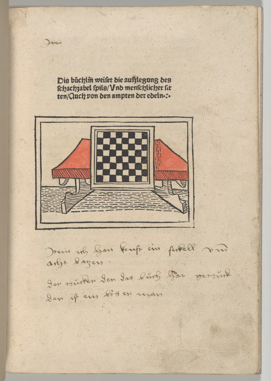 The Book of Chess by Jacobus de Cessolis
