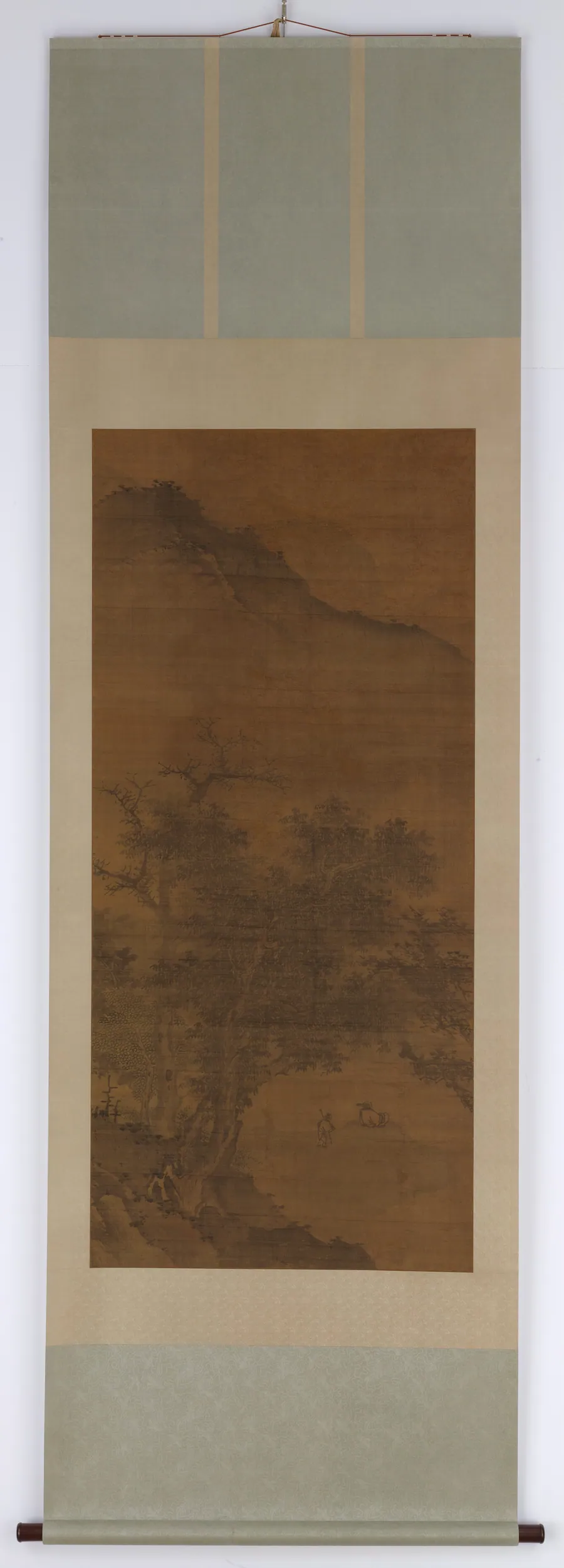 A scholar under trees looking into the distance by Style of Jiang Song (active late 15th-early 16th century)