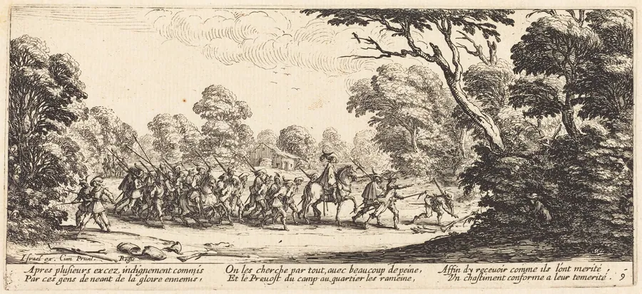 Discovery of the Criminal Soldiers by Jacques Callot