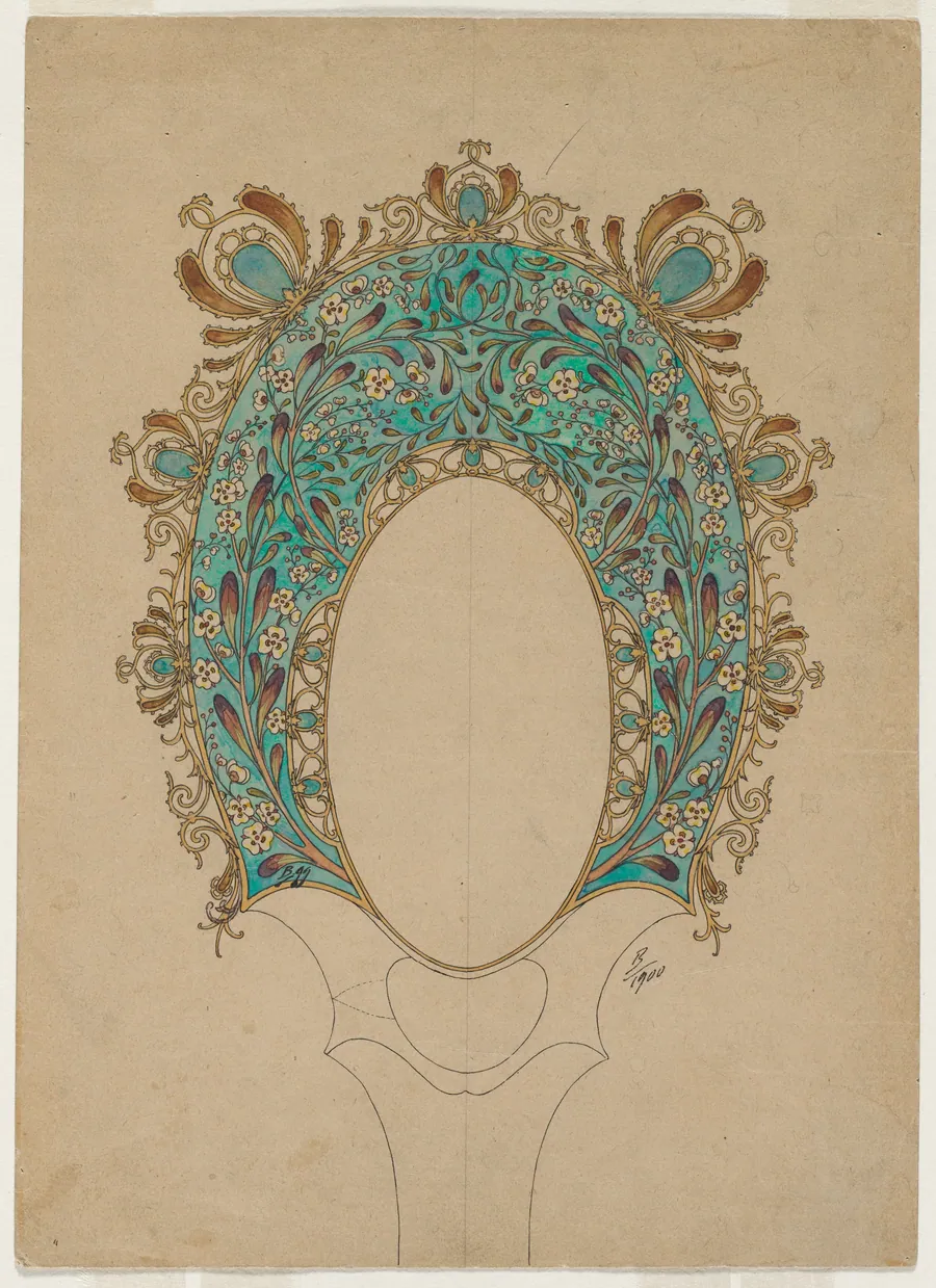 Design for a Hand Mirror by Félix Bracquemond