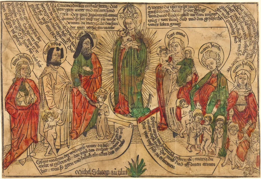 Holy Kinship by German 15th Century