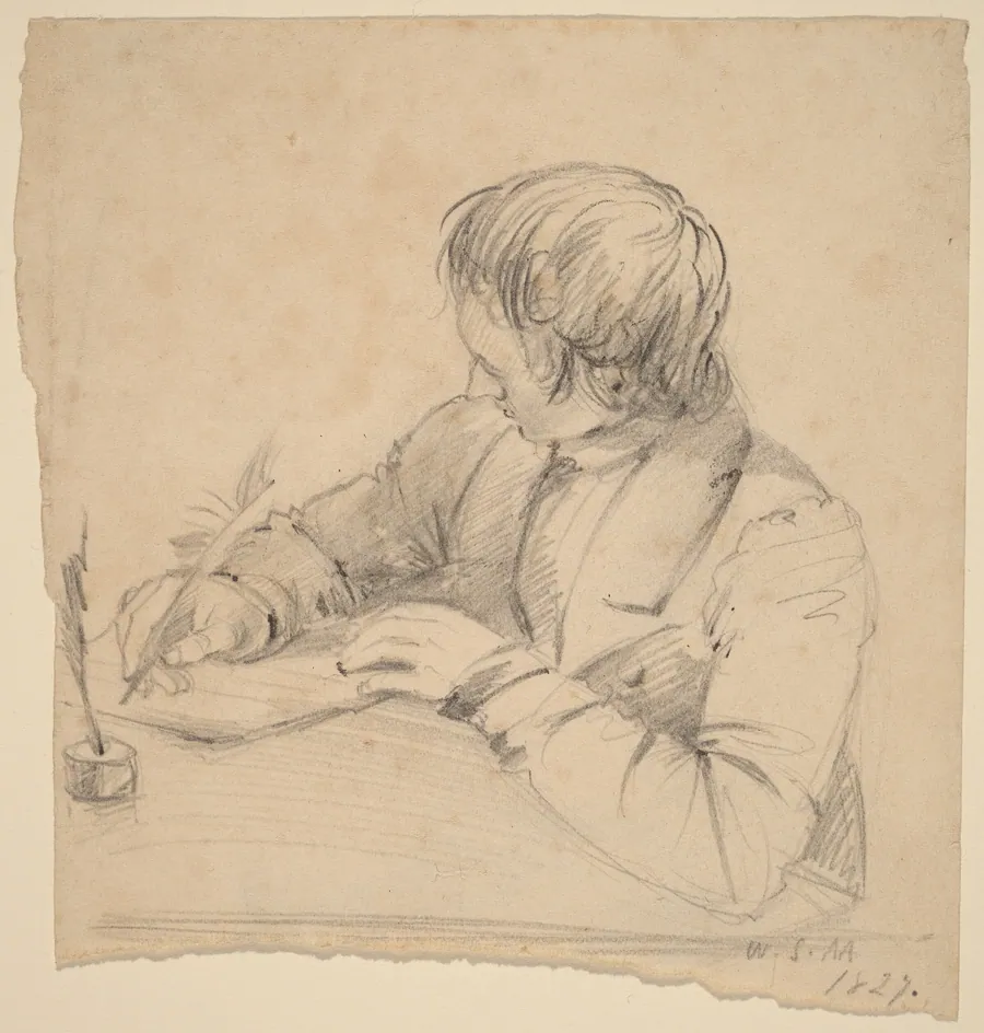 Shepard Alonzo Mount, Age Twenty-Three [recto] by William Sidney Mount