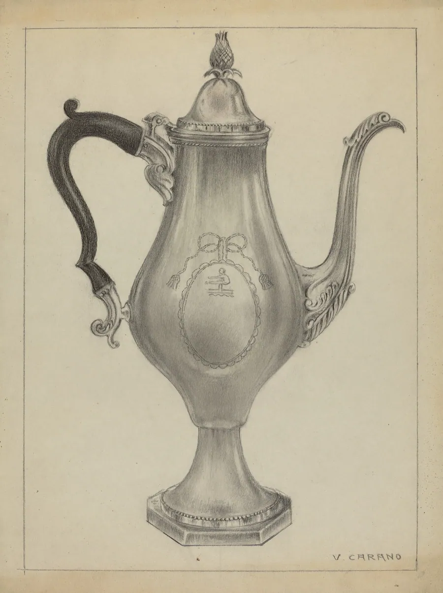 Silver Coffee Pot by Vincent Carano