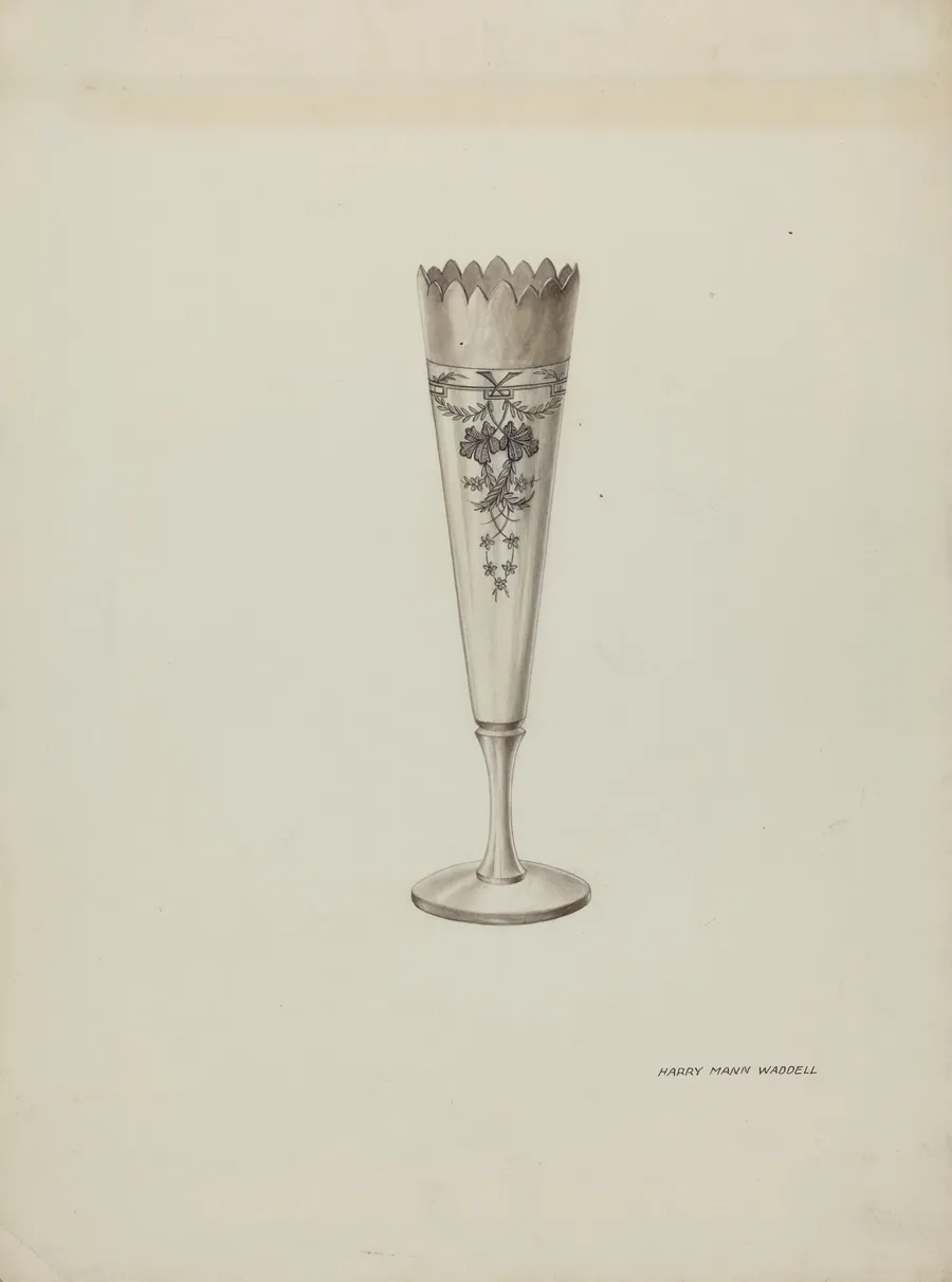 Metal Vase by Harry Mann Waddell