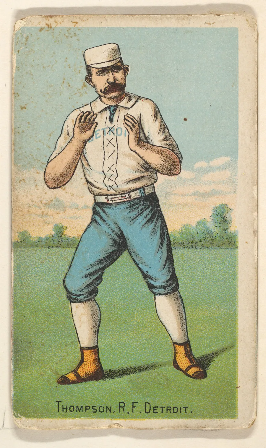 Thompson, R. F., Detroit, from the Gold Coin series (N284) for Gold Coin Chewing Tobacco by D. Buchner & Co., New York