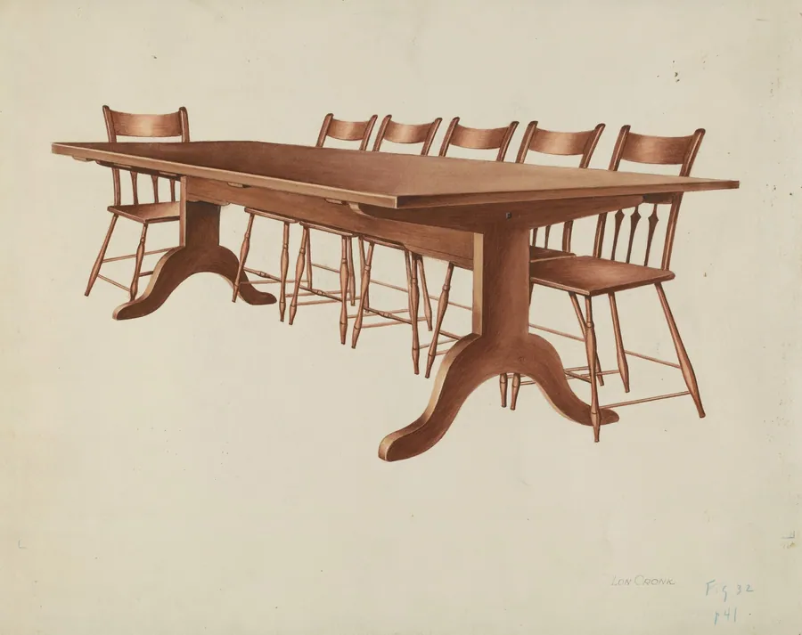 Shaker Table and Chairs by Lon Cronk