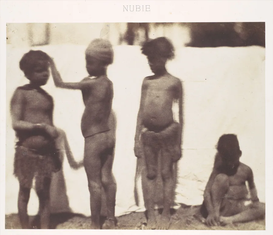 [Children from the Village of Kalabshah, Nubia] by Ernest Benecke