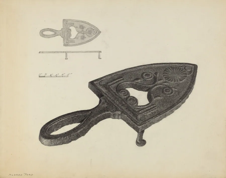 Flat Iron Holder by Mildred Ford