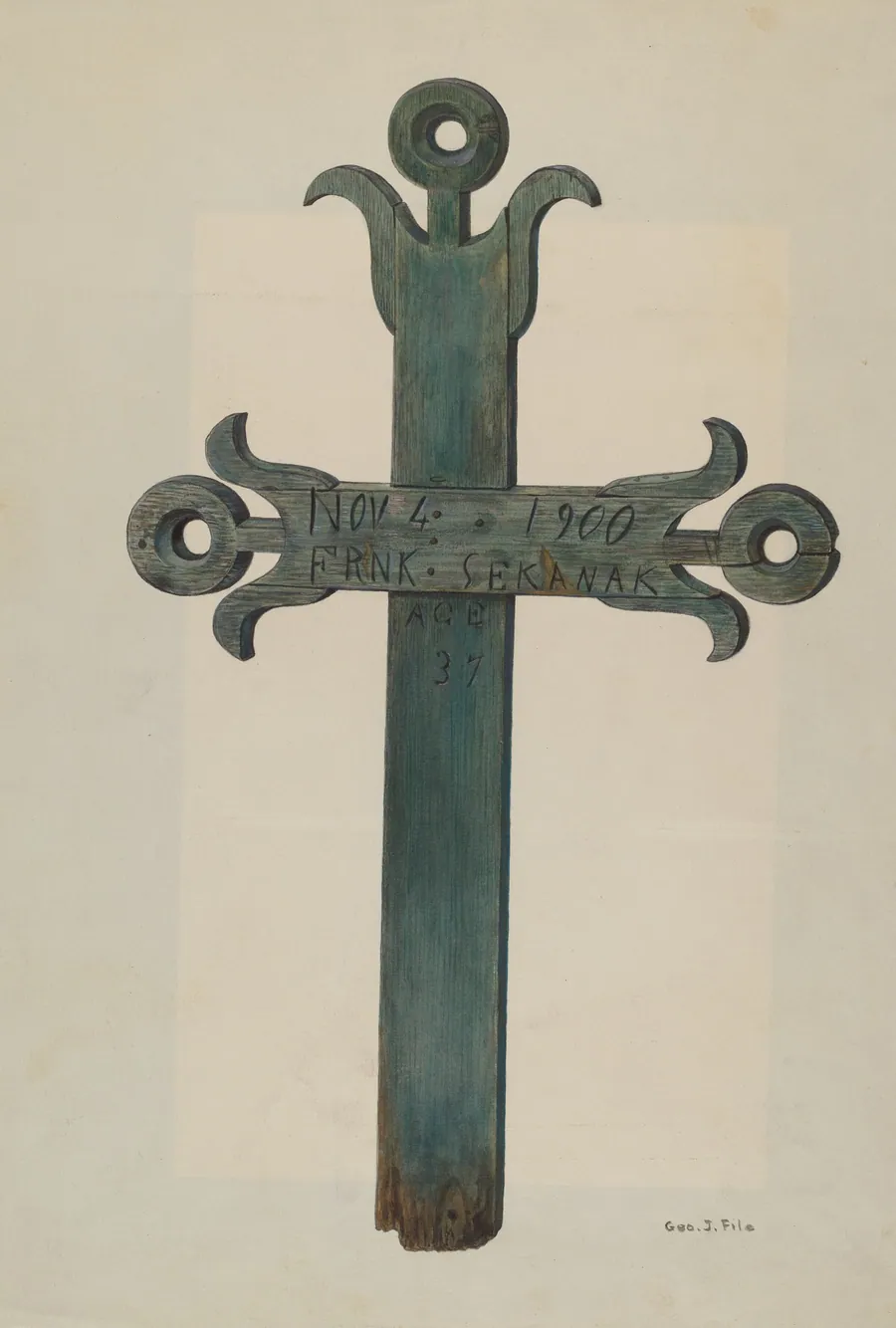 Wooden Cross by George File