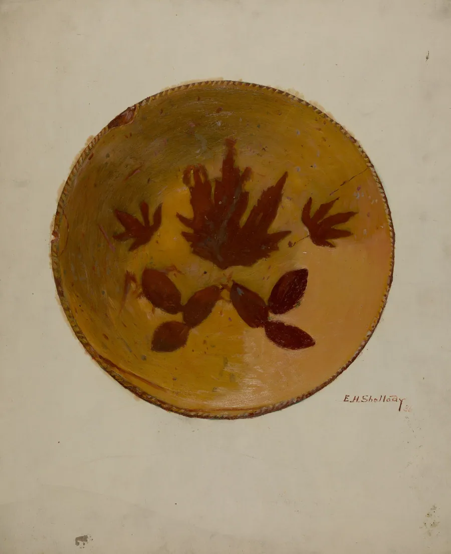Pa. German Pie Dish by Eugene Shellady