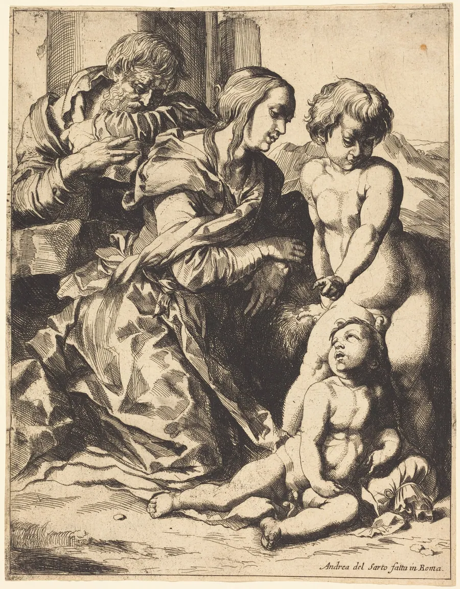The Holy Family by Pierre Brebiette