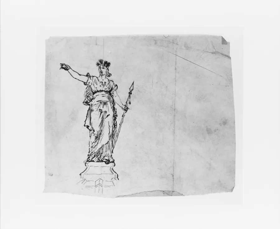 Study for Victory (from Sketchbook) by John Quincy Adams Ward
