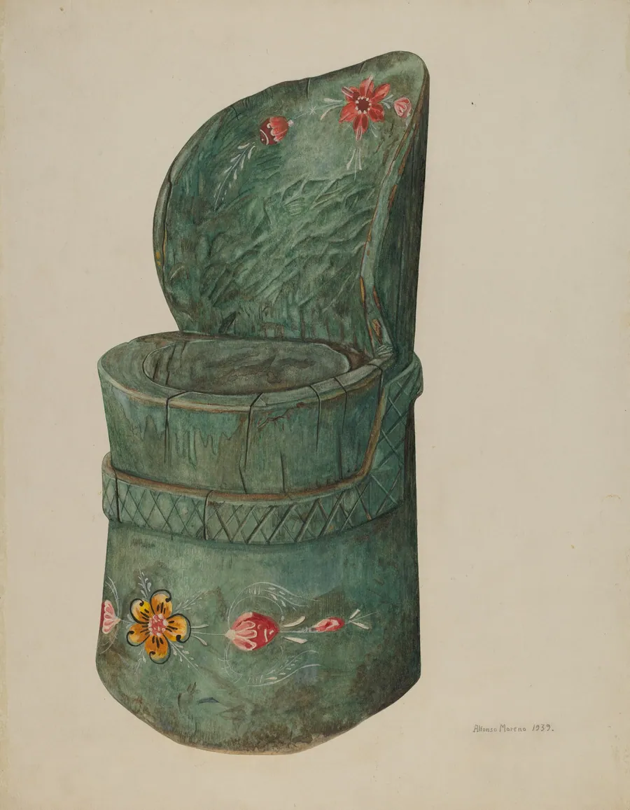 Child's stool chair by Alfonso Moreno