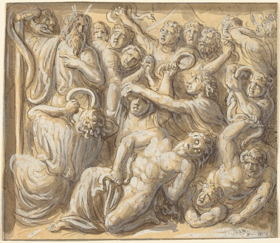 Moses and the Brazen Serpent by Luigi Ademollo