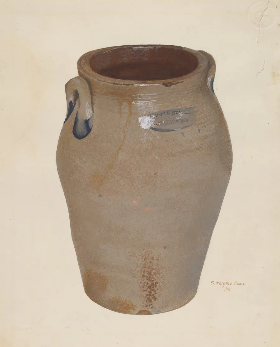 Butter Crock by Jerome Hoxie