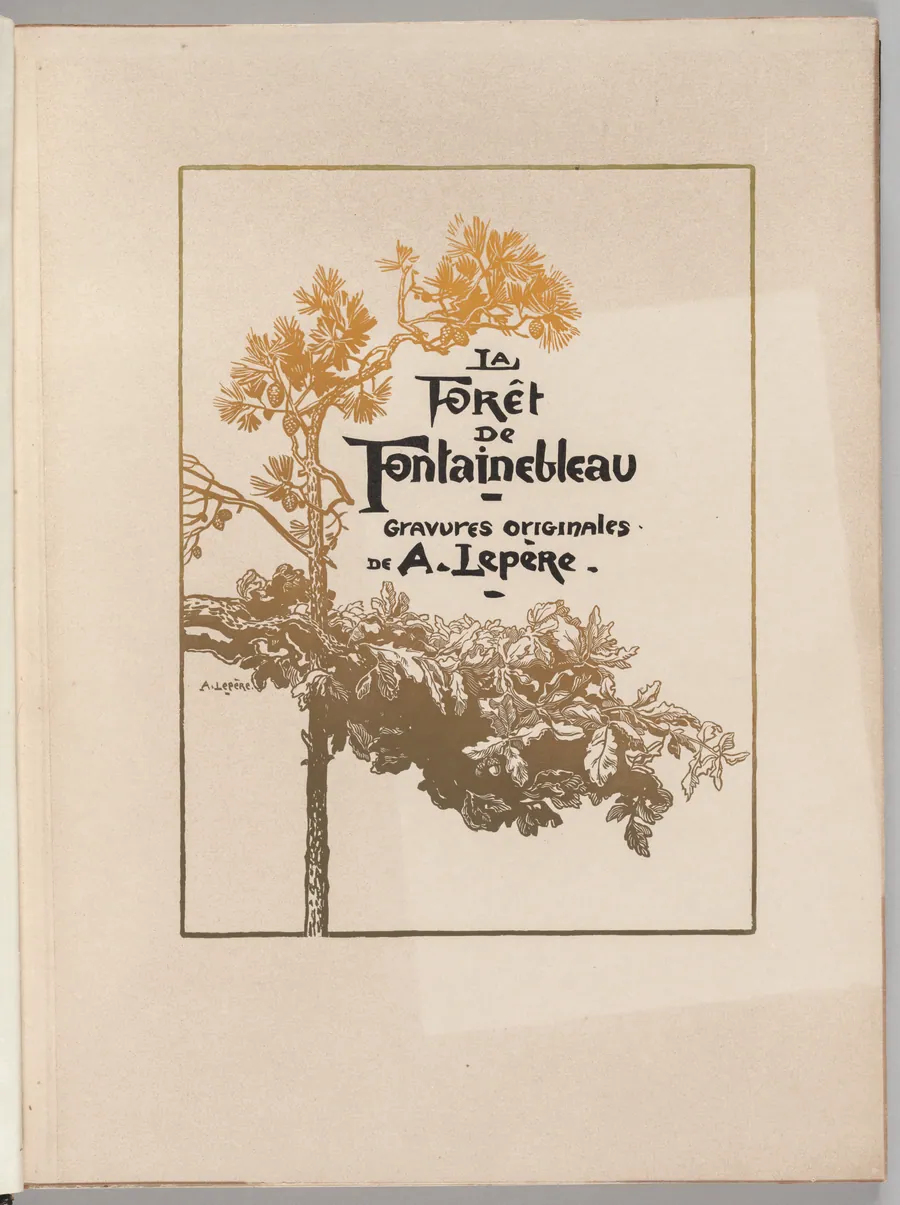 Fontainebleau Forest: Cover (La Forêt de Fontainebleau) by Auguste Louis Lepère