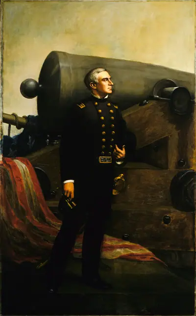 The First Gun at Fort Sumter (Major Robert Anderson)