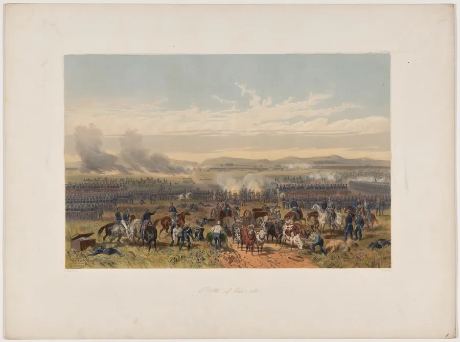 Battle of Palo Alto by Adolphe-Jean-Baptiste Bayot