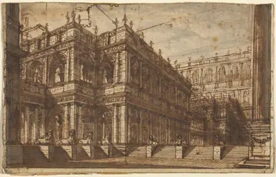 An Ancient Forum with Porticos
